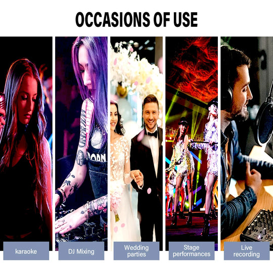 G-Mix BOMGE 12-Channel Professional Audio Mixer 48V Phantom Power, 99 DSP Effects &amp; Live Streaming Sound Console