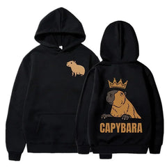 Capybara Fashion Hoodie Women Men Harajuku Pullovers Capibara Gothic Sweatshirt Mange Cute Y2k Hoody Cartoon korean style hooded