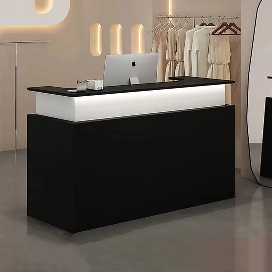 G Workspace Luxury Reception Desk Modern Front Counter for Salon, Spa, Office &amp; Commercial Reception Areas