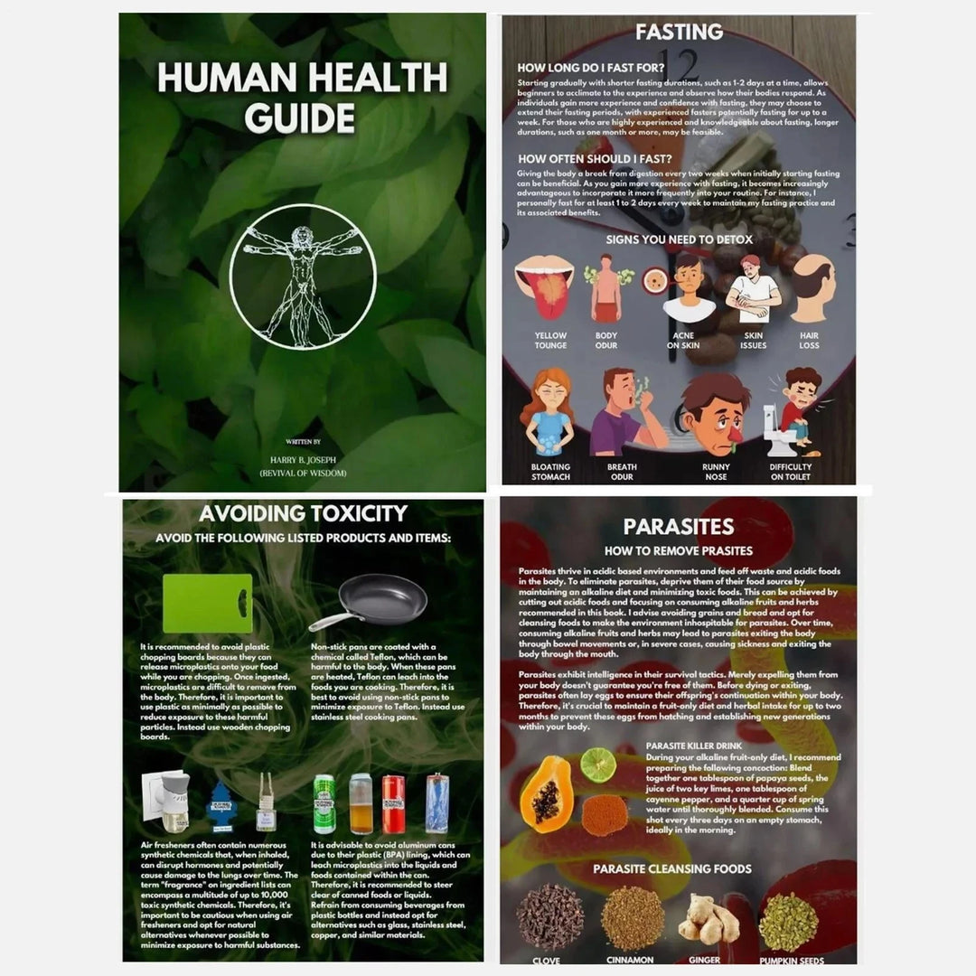 Human Health Guide by Harry B Joseph Wellness &amp; Self-Help Book