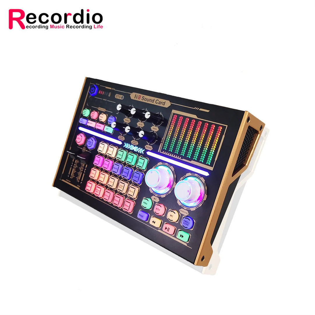 G-Mix GAX-N8 Podcast Equipment Bundle 48V Condenser Microphone &amp; Professional Recording Sound Card Kit