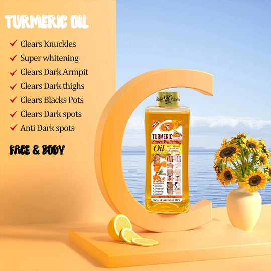 G Active Turmeric Body Massage Oil 200ml Moisturizing Aromatherapy Oil for Face &amp; Body