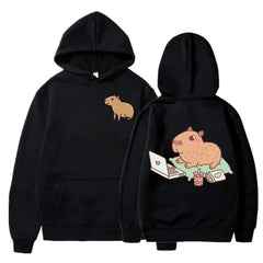 Capybara Fashion Hoodie Women Men Harajuku Pullovers Capibara Gothic Sweatshirt Mange Cute Y2k Hoody Cartoon korean style hooded