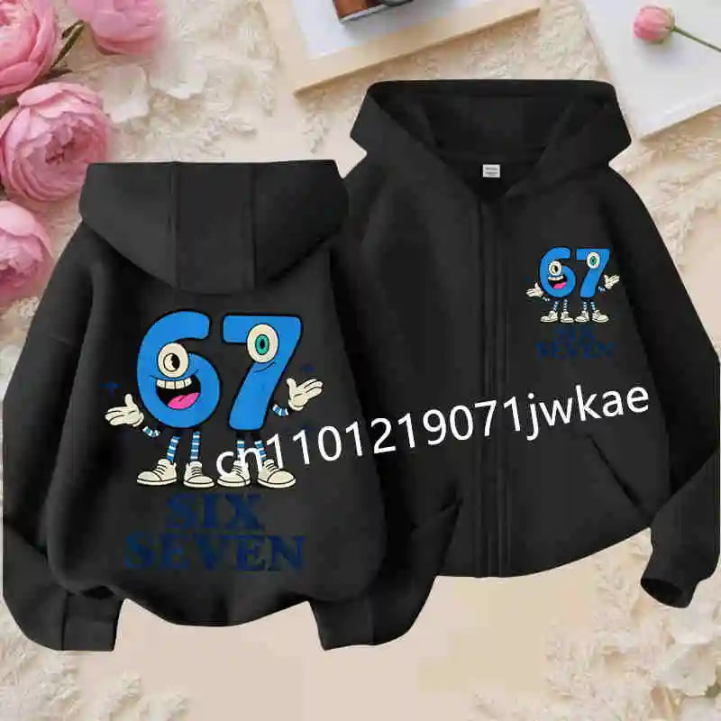 G Kids Graphic Zip-Up Hoodie Soft Hooded Sweatshirt for Boys &amp; Girls