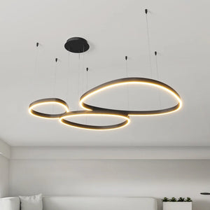 G Living Modern LED Ring Chandelier Contemporary Ceiling Light for Living Room, Dining Room & Bedroom