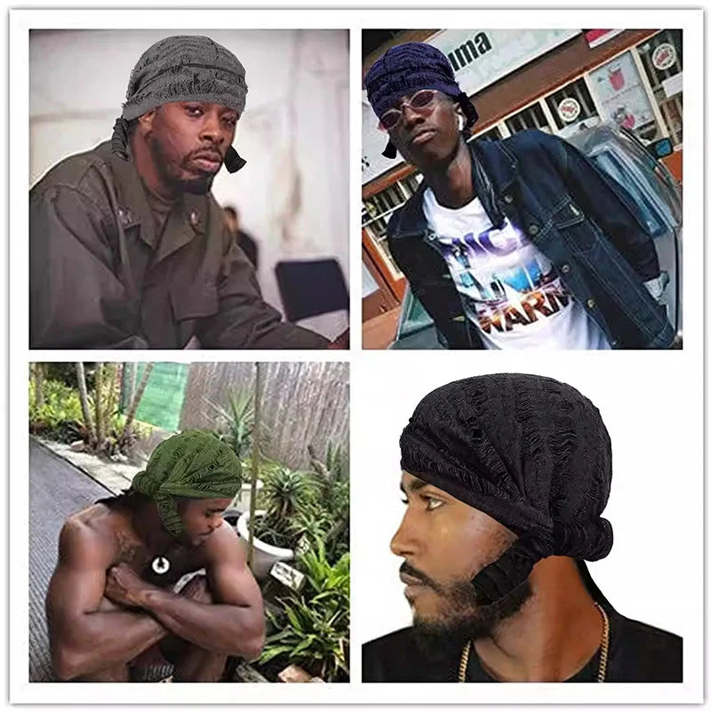 G Style Jersey Durag Unisex Extra Long Tail Head Wrap Cap for Everyday Wear