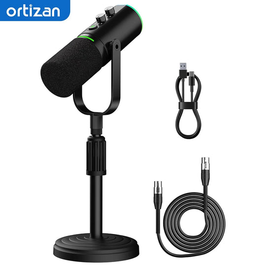G-Mix Dynamic Podcast Microphone with USB &amp; XLR Professional Mic for Recording, Streaming &amp; Gaming