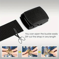 Automatic Buckle Nylon Belt Outdoor Hunting Multifunctional Tactical Canvas Belt High Quality Men Belt