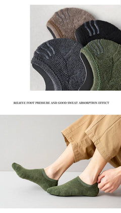 5 Pairs Men Short Socks Cotton High Quality Crew Ankle Casual Soft Low-Cut Non-Slip Breathable Summer Autumn 2022 Sock for Male