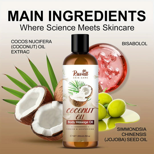 G Active Coconut Body Massage Oil Nourishing Massage Oil with Long-Lasting Coconut Fragrance