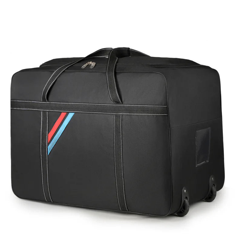 G Travel Large Capacity Rolling Travel Bag Foldable Waterproof Wheeled Luggage