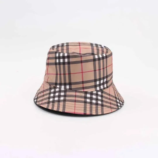 G Style Reversible Plaid Bucket Hat Double-Sided Sun Protection Fishing &amp; Outdoor Cap