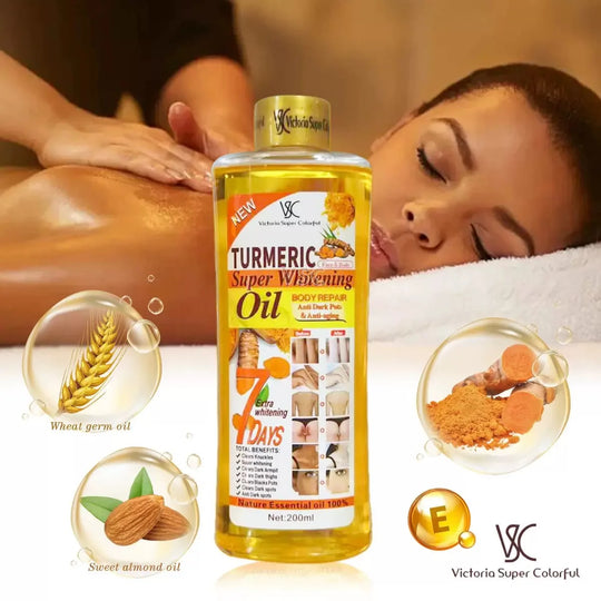 G Active Turmeric Body Massage Oil 200ml Moisturizing Aromatherapy Oil for Face &amp; Body Care