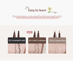 Double-headed Eyeliner Pen Evenly Pigmented Long Lasting Waterproof Smudge-proof Eye Make Up