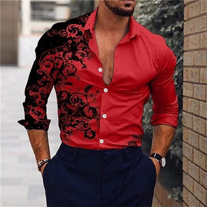 G Style Men's Long Sleeve Casual Shirt Classic Button-Up (XS–6XL)