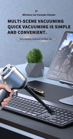 95000PA Car Vacuum Cleaner  Wireless Powerful Cleaning Machine Auto Robot Car Accessories Home Appliance Strong Suction As Gift