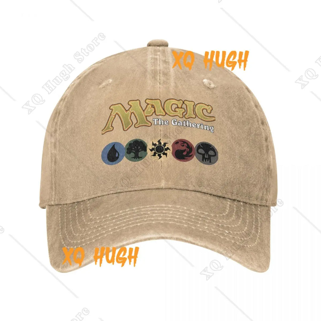 G Style Fantasy Gaming Distressed Denim Baseball Cap Adjustable Unisex Vintage Washed Hat