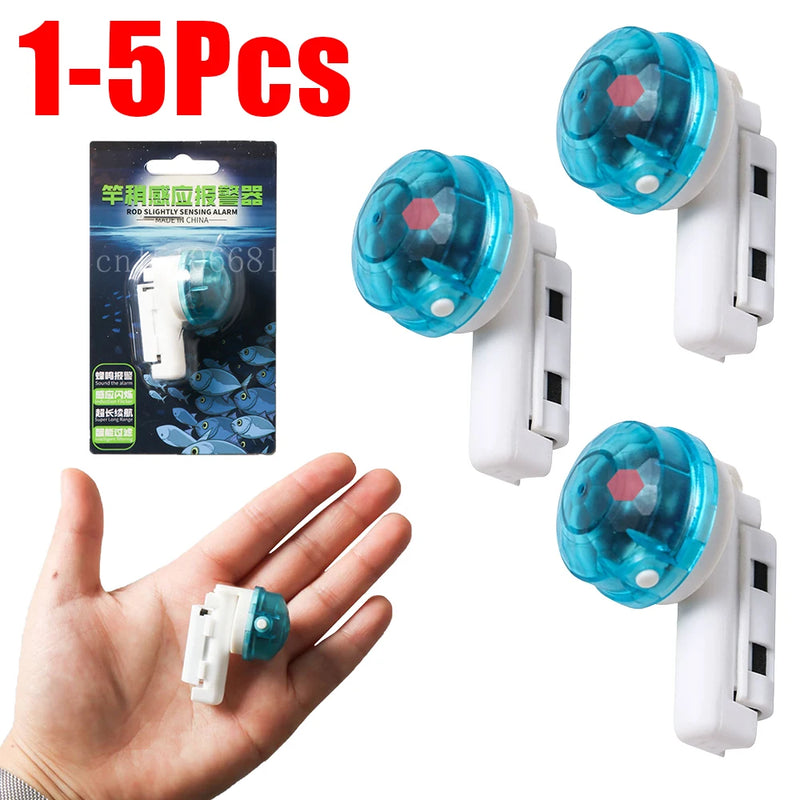 1-5Pcs Fishing Electronic Rod Light Antiskid Bite Alarms Light Induction Sea Fishing Rod LED Light Accessories for Night Fishing