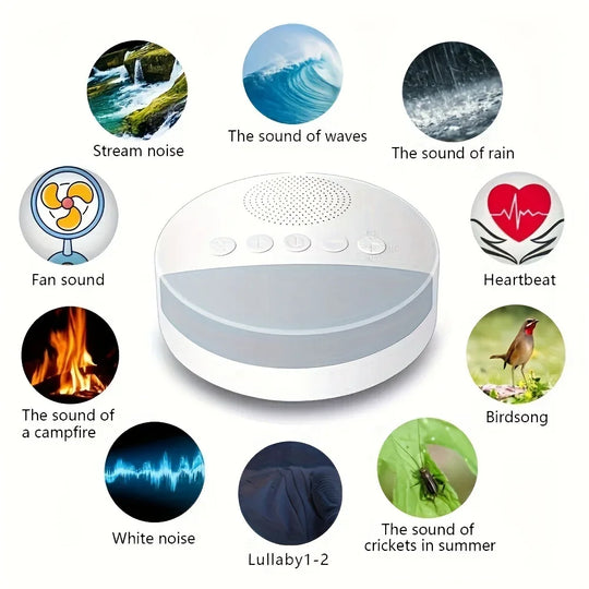 G Active White Noise Sleep Sound Machine Portable Nature Sounds &amp; Relaxation Device for Adults &amp; Babies