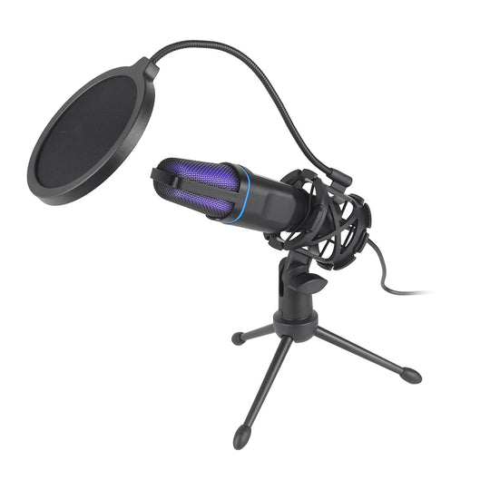 G Creator RGB USB Condenser Microphone Plug &amp; Play Gaming, Streaming &amp; Podcast Recording Mic