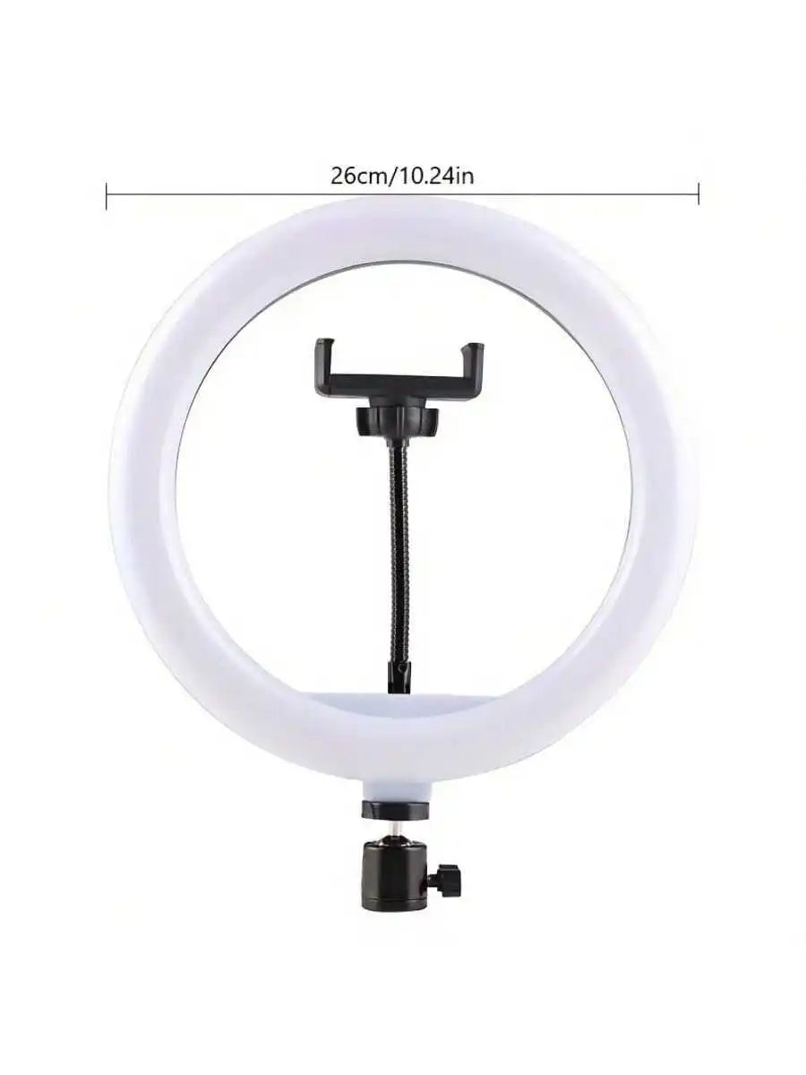 G Creator 10-Inch Dimmable LED Ring Light with Overhead Mount Stand for Content Creation & Product Photography