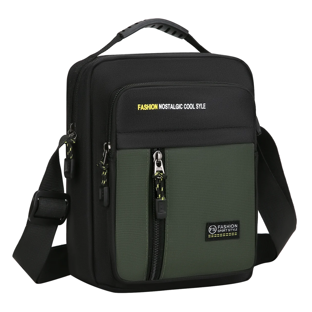 G Travel Men's Crossbody Shoulder Bag Large Capacity Multi-Pocket Business Messenger Bag