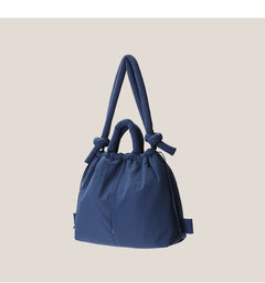 Casual nylon padded tote bag designer soft puffer women shoulder crossbody bags Simple Vintage large capacity handbags 2023