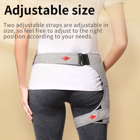 G Active Heated Hip Massager 3-Level Waist &amp; Hip Massage Wrap with Red Light &amp; Vibration