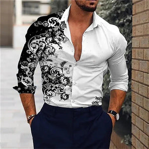 G Style Men's Long Sleeve Casual Shirt Classic Button-Up (XS–6XL)