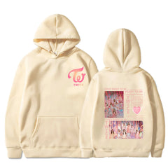 Kpop Twice Moonlight Sunrise 2023 Tour Hoodie Korean Style Y2K Winter Warm Hoody Coats Harajuku Fashion Women Sweatshirts