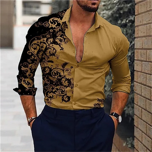 G Style Men's Long Sleeve Casual Shirt Classic Button-Up (XS–6XL)