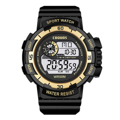 COOBOS Digital Watch Men Waterproof Electronic Fashion LED Watches Luminous Alarm Sports Man Militray Clock Gift Reloj Hombre