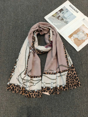 G Style European Print Scarf Soft Versatile Shawl & Lightweight Fashion Wrap