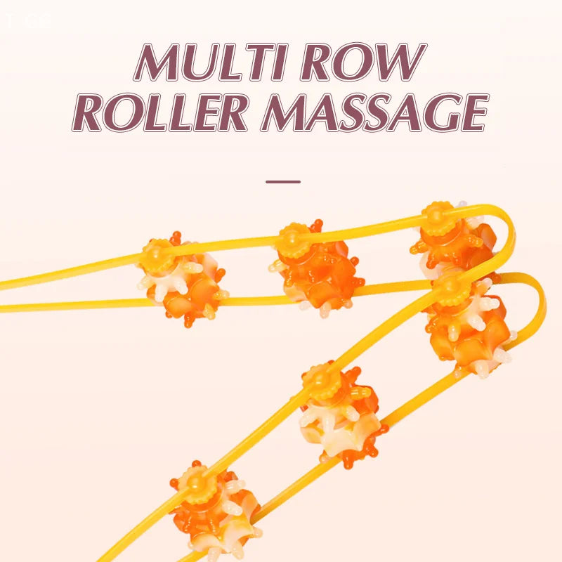 G Active Manual Back &amp; Neck Massage Roller Rope Massager for Muscle Relaxation