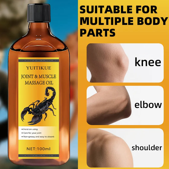 G Active Joint &amp; Muscle Massage Oil 100ml  Lightweight Non-Greasy Body Massage Oil