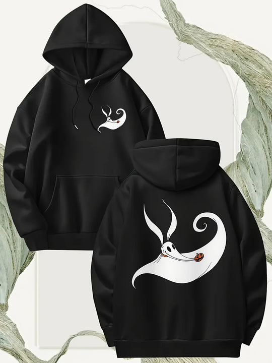 G Style Unisex Gothic Graphic Hoodie Long Sleeve Casual Streetwear Pullover for Couples