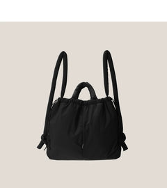 Casual nylon padded tote bag designer soft puffer women shoulder crossbody bags Simple Vintage large capacity handbags 2023