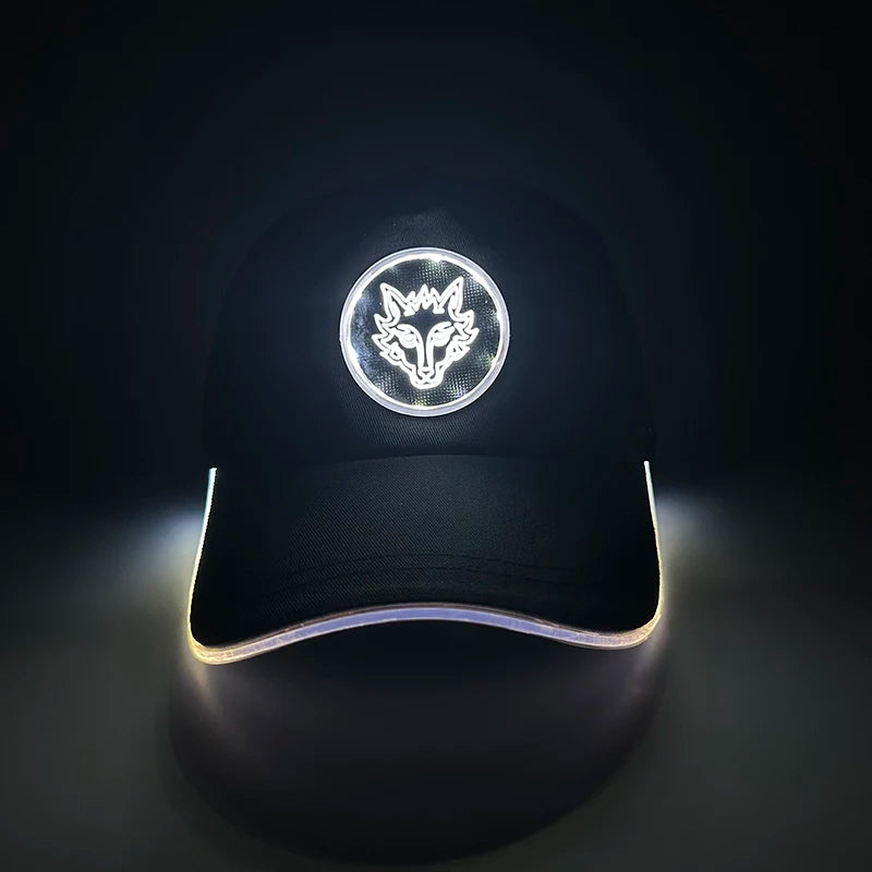 G Costume LED Light-Up Baseball Cap Flashing Adjustable Party, Festival &amp; Cosplay Hat