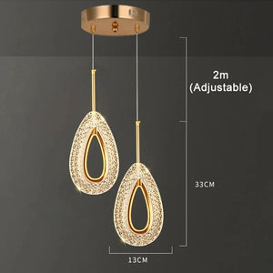 G Living Nordic LED Ring Pendant Light Modern Hanging Ceiling Lamp for Bedroom, Living Room & Bedside