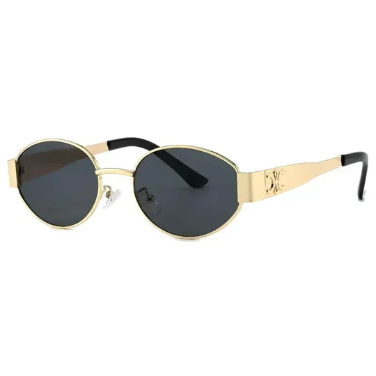 G Style Luxury Oval Metal Sunglasses Unisex UV400 Fashion Eyewear