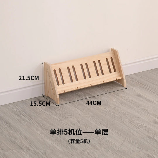 G Workspace Advanced Wooden Phone Stand with Charging Slot Desktop Mobile Holder for Streaming &amp; Desk Setup