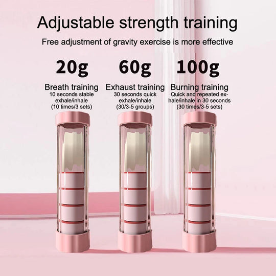 G Active Breathing Exercise Trainer Set Adjustable Respiratory Training Tool for Daily Breathing Workouts