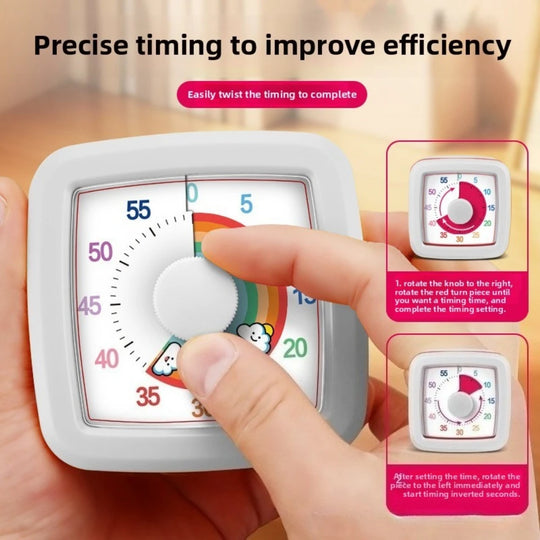 G Workspace 60-Minute Visual Countdown Timer Silent Timer for Kids, Classroom, Kitchen &amp; Home