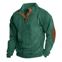 Europe and The United States New Men's Outdoor Jacket Autumn and Winter Corduroy Casual Stand Collar Long Sleeve Hoodie S-5XL
