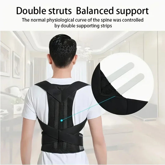 G Active Posture Corrector Back Brace Adjustable &amp; Breathable Upper Back Support for Men &amp; Women