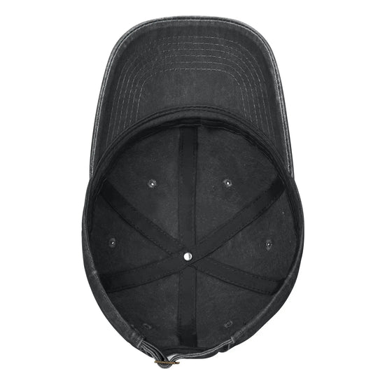 G Style Vintage Washed Denim Baseball Cap Adjustable Unisex Distressed Casual Hat