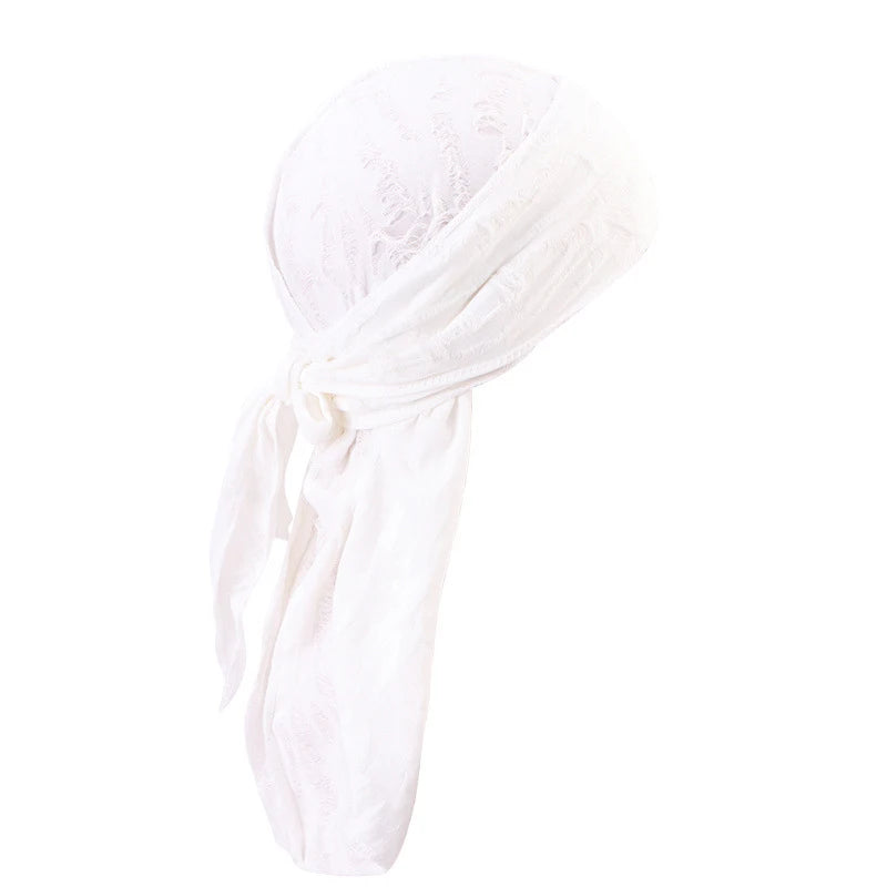 G Style Jersey Durag Unisex Extra Long Tail Head Wrap Cap for Everyday Wear
