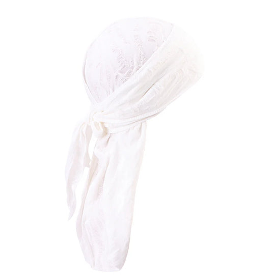 G Style Jersey Durag Unisex Extra Long Tail Head Wrap Cap for Everyday Wear