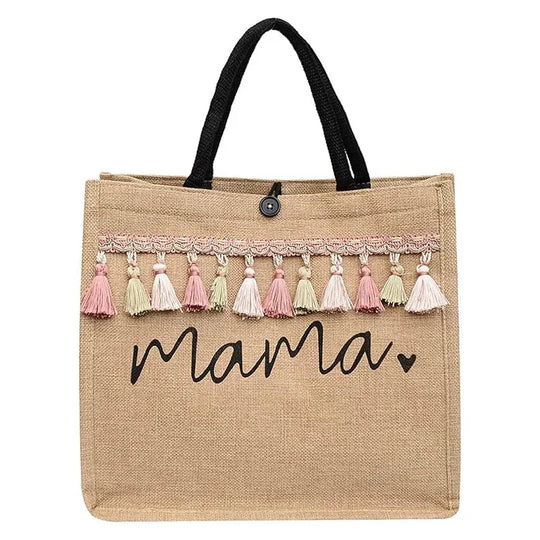 G Travel Mama Canvas Tote Bag Large Capacity Shoulder Bag for Shopping &amp; Baby Essentials