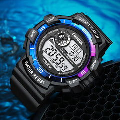 COOBOS Digital Watch Men Waterproof Electronic Fashion LED Watches Luminous Alarm Sports Man Militray Clock Gift Reloj Hombre